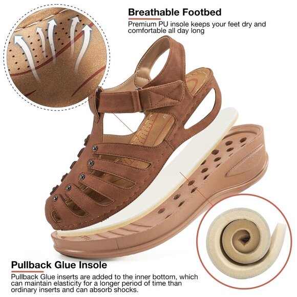 Ablanczoom Closed Toe Women's Flats - Picture 2 of 3